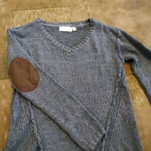 RD Style Grey sweater with elbow pads